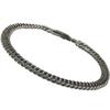 Pure Titanium Germanium Kihei Bracelet Chain 19cm Simple Stylish Cut Double & & 6-sided (Unisex) (TGK-1-BB-19)
