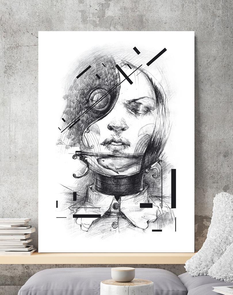 Plakat portret szkic