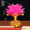 220V Buddhist Lamp LED Night Light Buddha Music Machine Lotus Flower Lamp  Temple