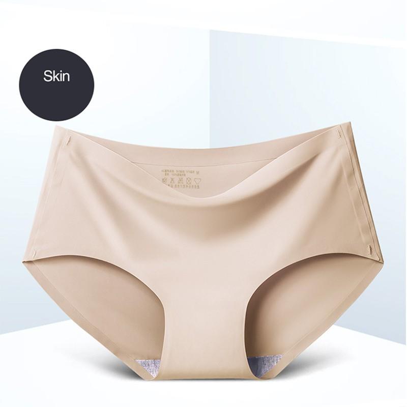 Women's Panties Ice Silk Cool Refreshing Seamless Underwear Triangle Big Yards Female Briefs