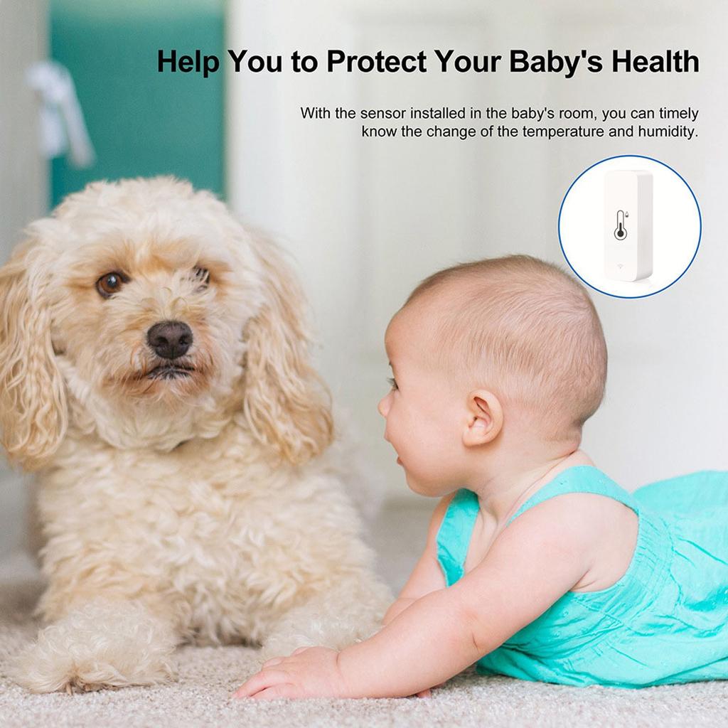 Wi-Fi Bluetooth Датчик температуры и влажности Детектор беспроводной датчик температуры и влажности в помещении