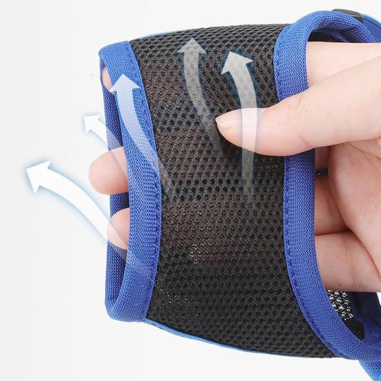 Dog Mouth Cover Adjustable Dog Puppy Breathable Mesh Face Protector Muzzle Pet