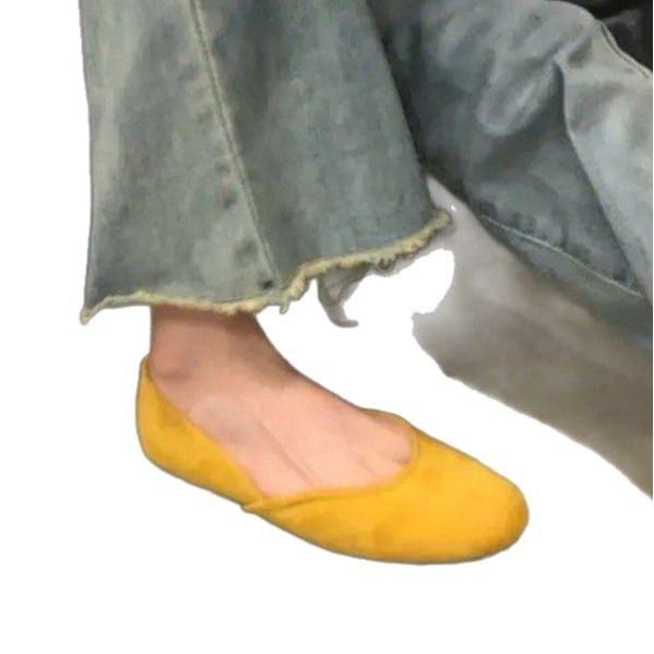 Soft Leather Version Suede Retro Soft Sole Mary Jane Shoes Women's New White Light Mouth Small Red Shoes Versatile with Skirt Single Shoes