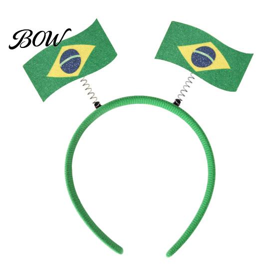 Party Headband Football for Women Men Soccer Cheering National Flag No Pressure Hairband Game Day Accessories Sports Fans Festival Headwear