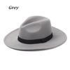 Autumn Women Men Dress Dance Party Woolen Stage Performance Panama Cowboy Hat Fedora Hat Jazz Cap