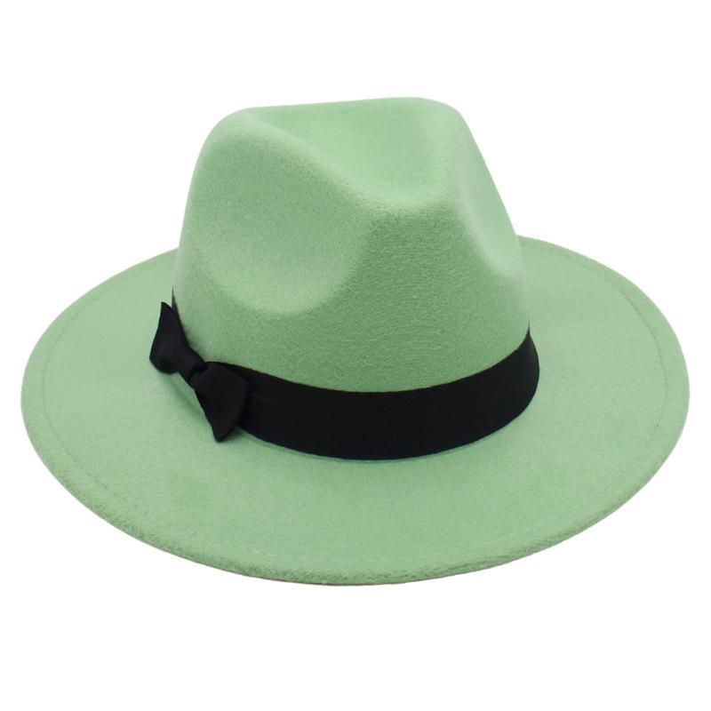 Винтажный цилиндр, бабочка, костюм, джазовая шляпа, мужская и женская, иностранная фетровая шляпа, шляпа Хепберн из твида