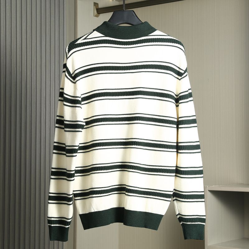 Bargain Finds from Export Surplus: Men's Casual Knitwear, European Quality Surplus, Faux Two-Piece V-Neck Sweater Jacket