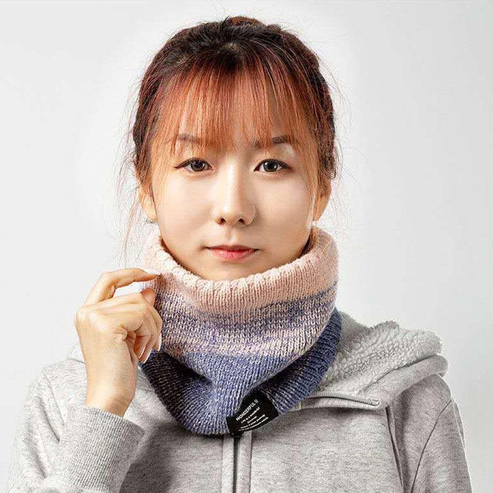 Coldproof Knitted Ring Scarf Warm Wrap Neck Scarves Fashion Thicken Plush Scarf Winter Accessories