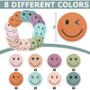 24 Packs Smile Face Sticky Notes Boho Happy Face Memo Pads Colorful Reminder Notes for Back to School Annotating Office Classroom Study, 480 Sheets