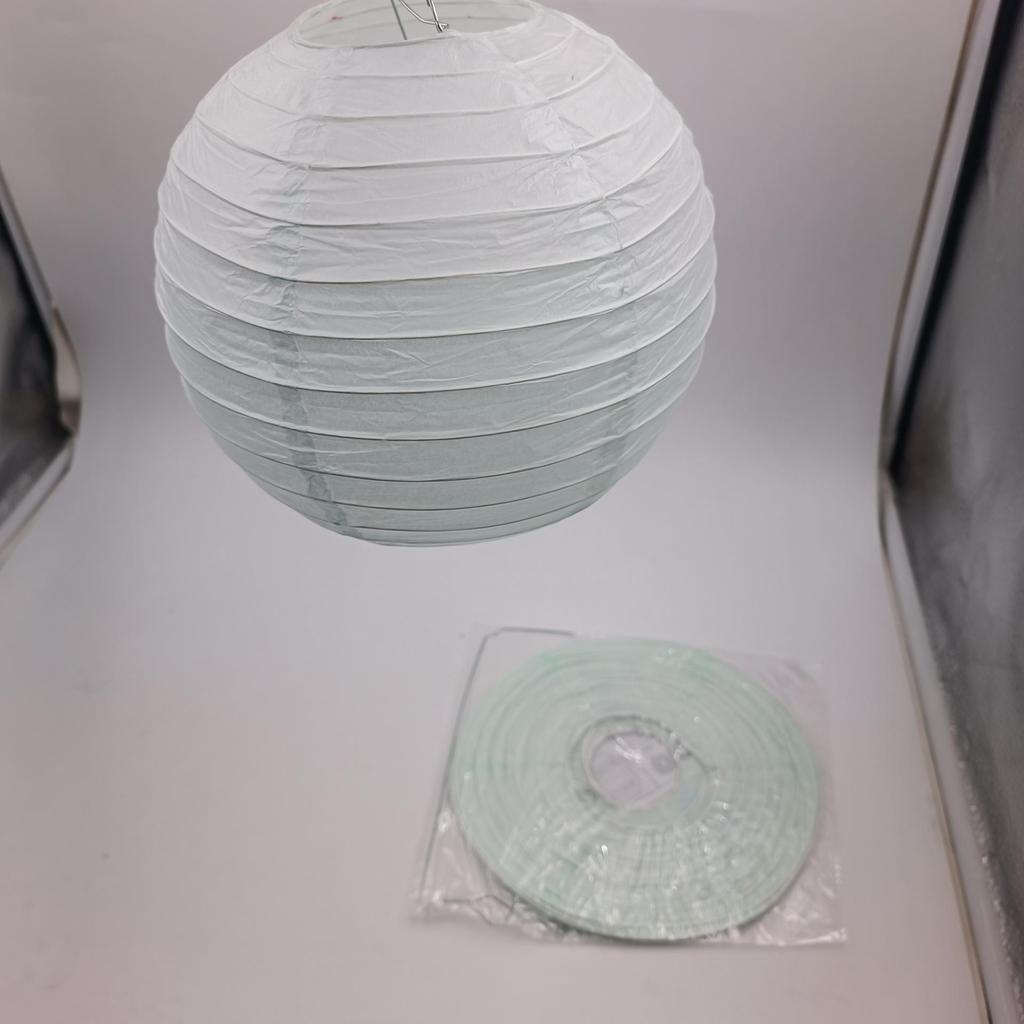 Круглый белый бумажный фонарик 10 дюймов, красный фонарик для Праздника середины осени и свадебного украшения