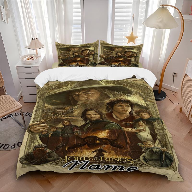 Custom Textile Epic Journey Bedding 3 Piece Set HD Print Duvet Cover Pillowcases for Teens Adult Bedroom Decoration