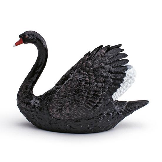 Simulation Swan Model White Swan Figurine Miniature Farm Animal Educational Toy Realistic Poultry Decoration Ornament