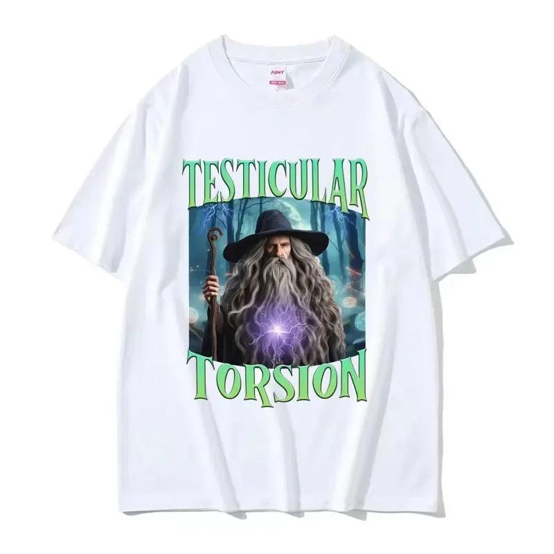 Shadow Wizard Funny T Shirt Testicular Torsion Meme Graphic Tee Shirt  Womens Retro Gothic Oversized Short Sleeve Tshirt Tops