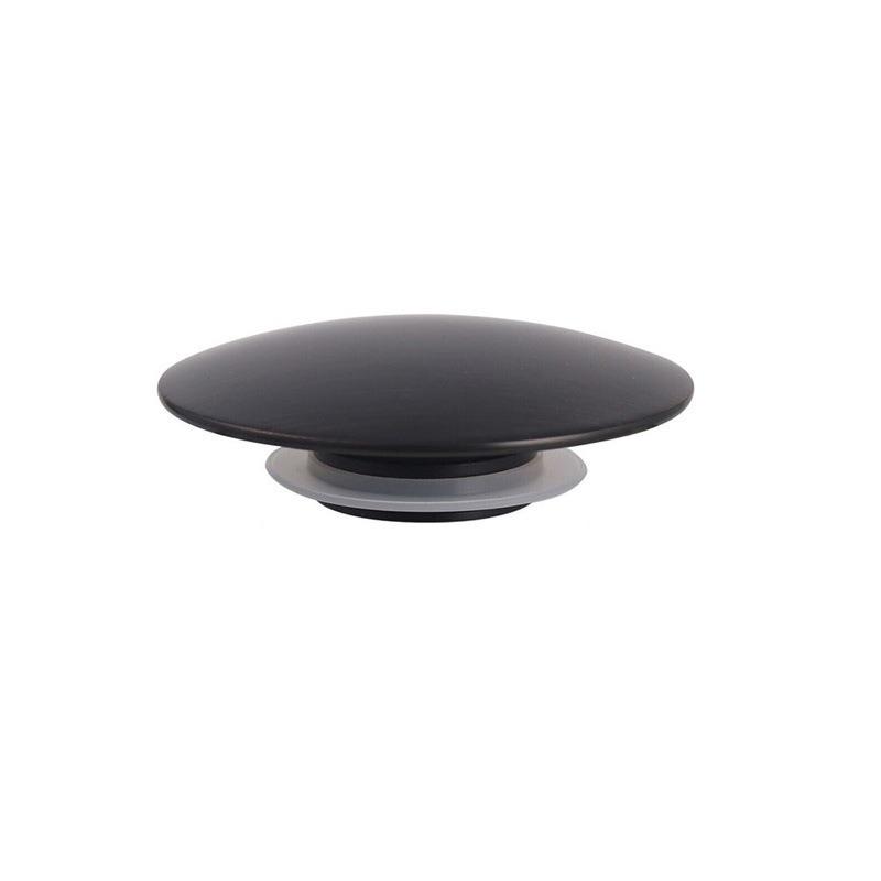 Push Button Silver Chrome 66mm Basin Waste Sink Plug  Up Cap Click Clack Replacement for Kitchen Bathroom Drainage