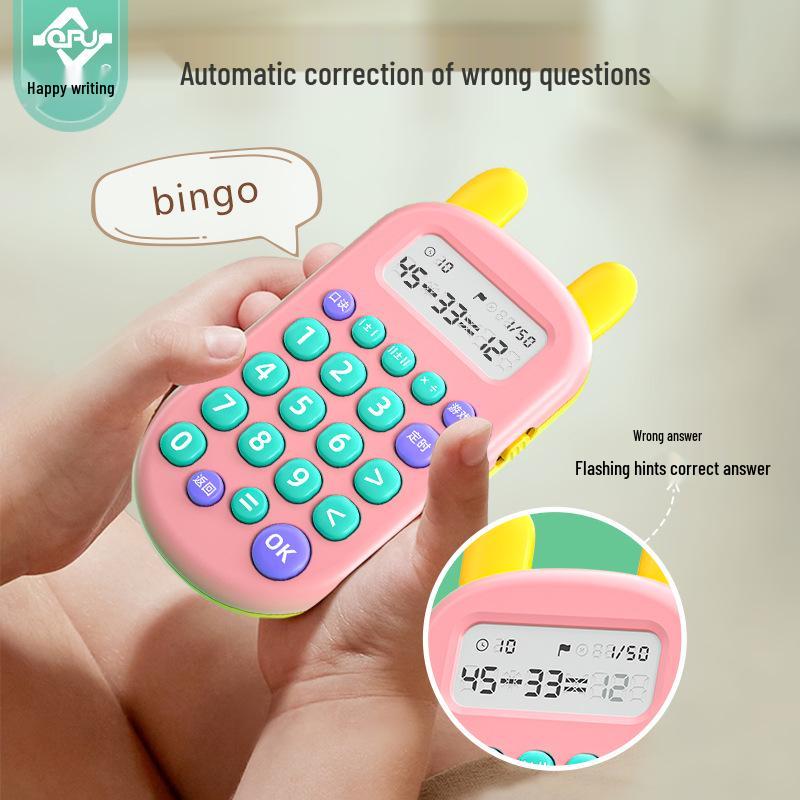Children's Oral Calculation Trainer: Math Addition, Subtraction, Multiplication, and Division Device for Students.