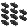 10pcs Tent Tarp Clip Plastic Crocodile Mouth Tent Awning Clamp for Outdoor Camping Canopy