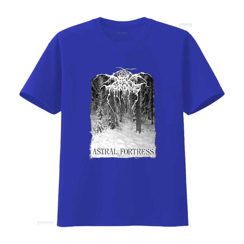 DARKTHRONE Астральная Крепость Лес Футболка Уникальный Дизайн Зимней Сцены для Мужской Моды винтажная стирка Дышащая Слегка Мягкая