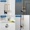 Adjustable long beam code padlock gym school fence drawer wardrobe child proof sliding code lock silver Black
