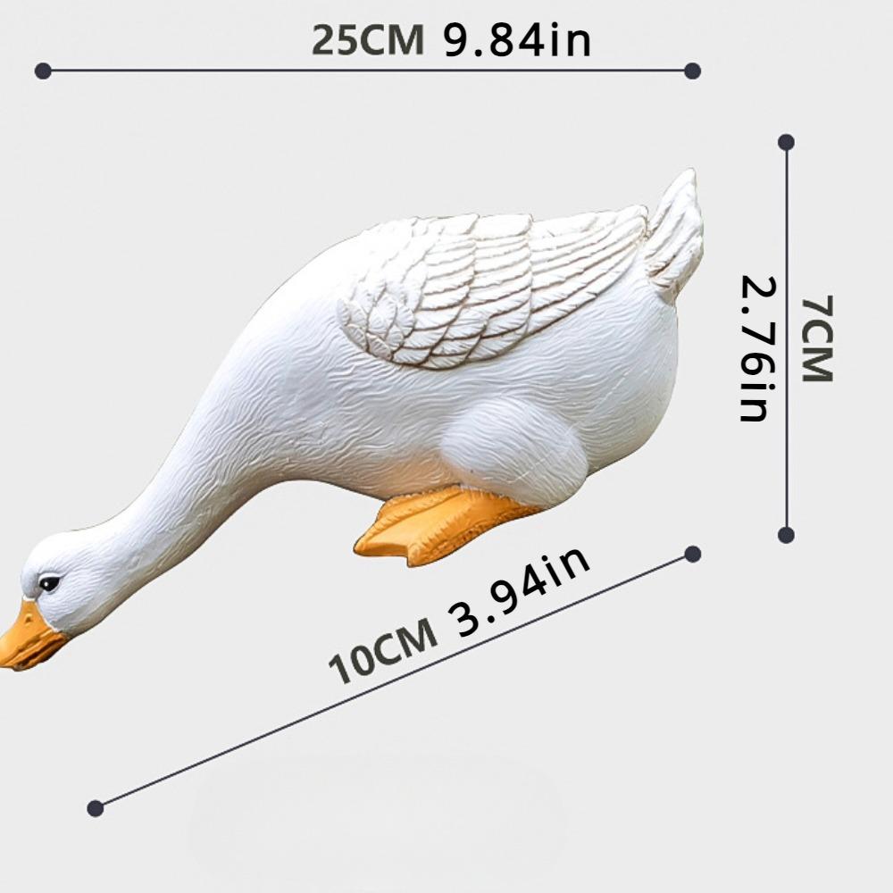 Фигурки уток из смолы, миниатюрные феи, садовые украшения, наружная статуя, украшение для двора, бассейна, домашнего сада, бассейна, пруда, декоративные