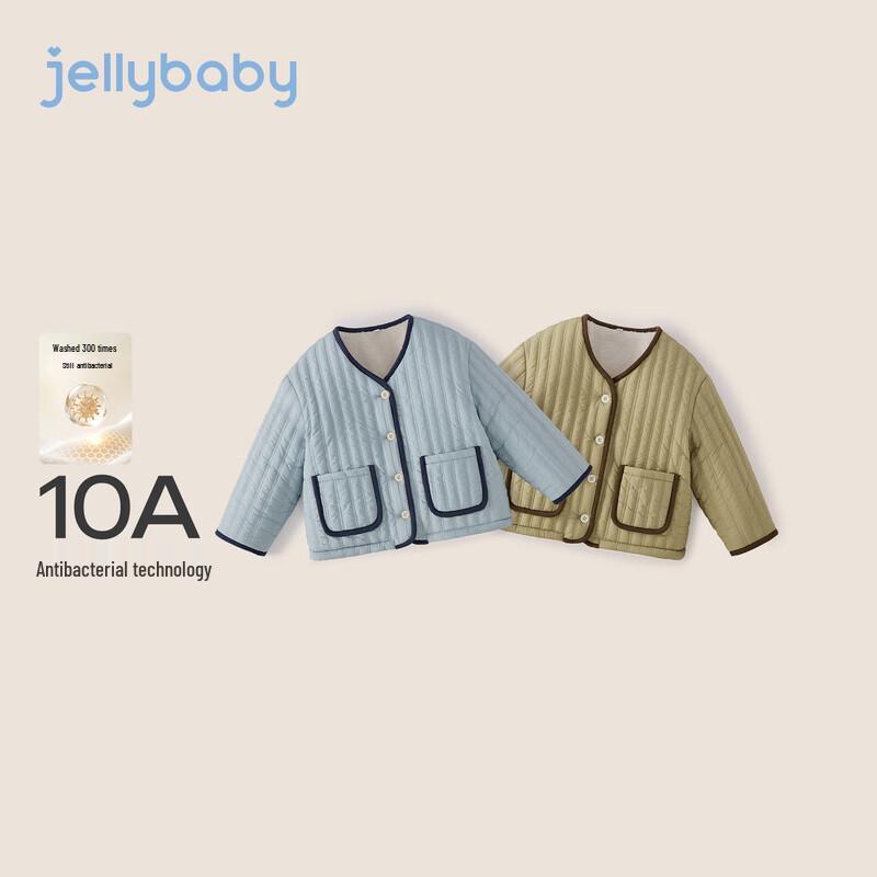 Детская зимняя стеганая куртка в корейском стиле JELLYBABY с шарфом