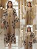 Женский модный комплект из двух предметов с вышивкой пайетками, длинная роба, Ближний Восток