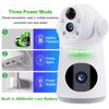 8MP 4K 4G/WiFi IP Lens Dual Screen Low Powered Battery Baby Monitor PIR Human Detection Night Vision Security Camera