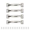 4pcs Barn Door Drawers Handles Bows-Shaped Metal Wardrobe Cabinet Pulls Iron Furniture Knob for Home Decoration