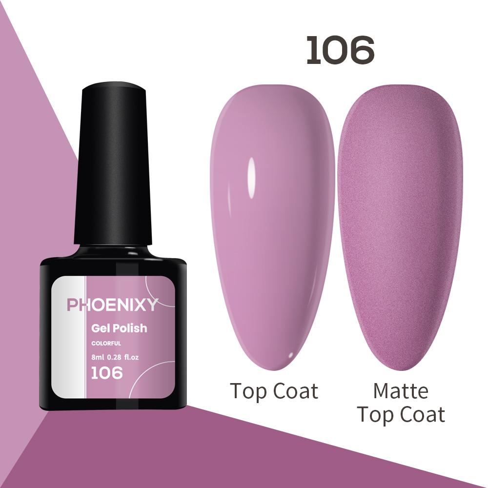 Лак для ногтей PHOENIXY, 8 мл, УФ-светодиодный гибридный лак для дизайна ногтей, гель-лайнер для маникюра, полупостоянная основа, верхнее покрытие, гель с блестками, блестящие цвета, гель
