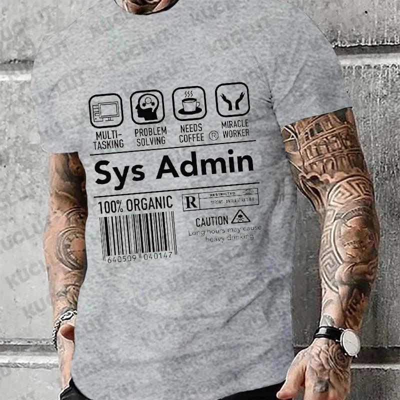 Мужская футболка Компьютерный системный администратор Core CPU ПК-кодер Компьютерная наука Одежда унисекс футболка Женская футболка Футболки Топы