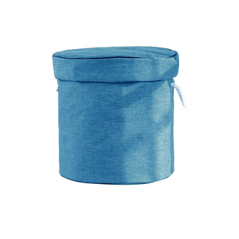 Toy Storage Bag Blocks Zip Handheld Storage and Organising Bag Large Capacity Storage Bucket Bag Multifunctional round storage bucket
