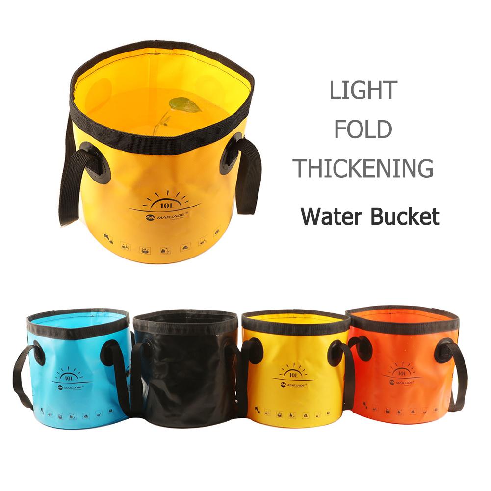 10L Portable Bucket Waterproof Fishing Folding Bucket Multifunction Camping Bucket Bag Lightweight for Outdoor Camping