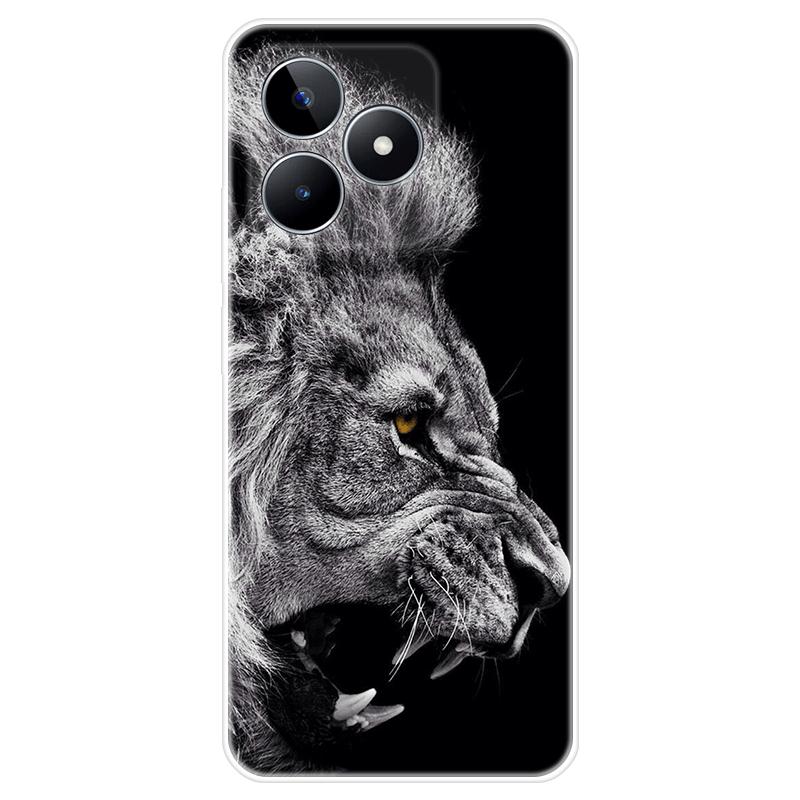 Для Realme C51 Корпус Окрашенная задняя крышка из ТПУ Мягкий силиконовый чехол Realme C51