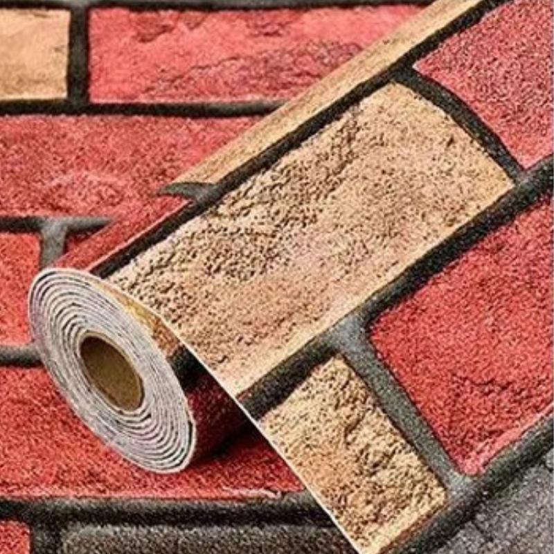 Home Decor Retro Brick Pattern Self-Adhesive Wallpaper Living Room Decoration Waterproof Moistureproof 3D XPE Foam Wallpaper