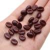 30pcs Hand Paint Acrylic Coffee Bean Loose Spacer Beads for Necklace Bracelet Earring DIY Jewelry Making