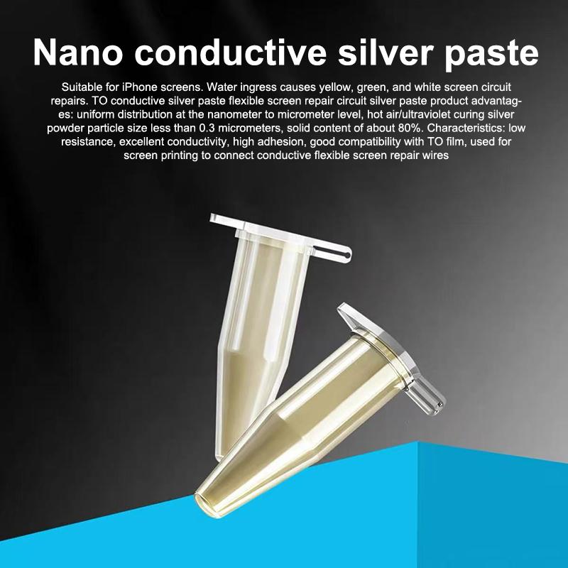 Набор conductive nano silver paste M100 для ремонта перемычек на экране телефона, высокая проводимость, сильное сцепление