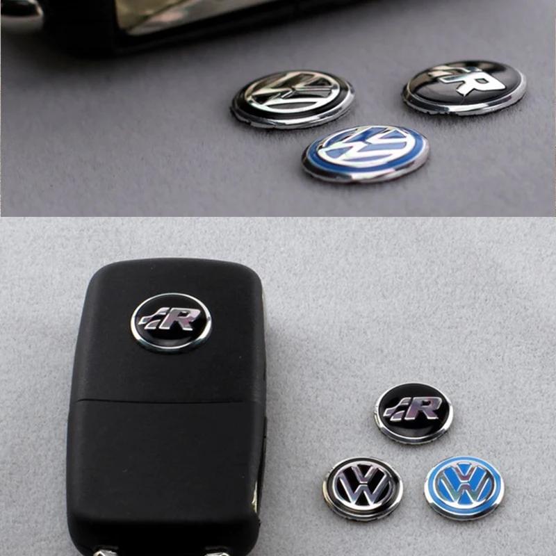 2025 Hot Car Key Stickers Auto Control Keychain Accessories For Volkswagen VW GTI Rline R Polo Golf Passat Magotan Tiguan Jetta