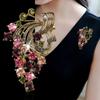 Creative Colorful Flower Brooch for Women Fashion Coat Sweater Collar Buckle Silk Scarf Buckle Accessories Gift