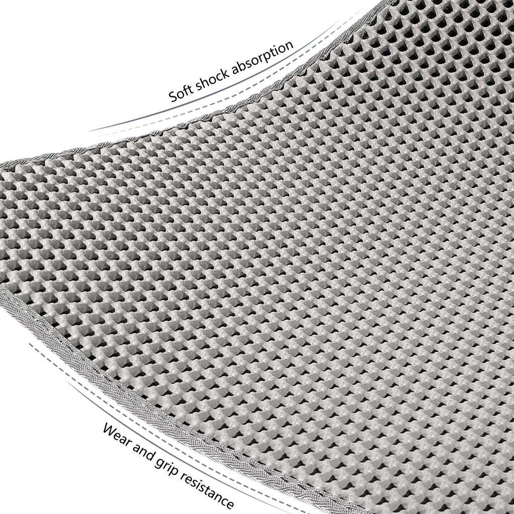 Водонепроницаемый коврик для кошачьего туалета из ЭВА, коврик-ловушка для кошачьего туалета в помещении, нескользящее дно, меньше отходов