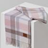 RECLOW 100% Cashmere Check Muffler Ivory