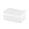 Tissue Box Cover Transparent Rectangular Acrylic Napkin Box Holder for Living Room Bedroom