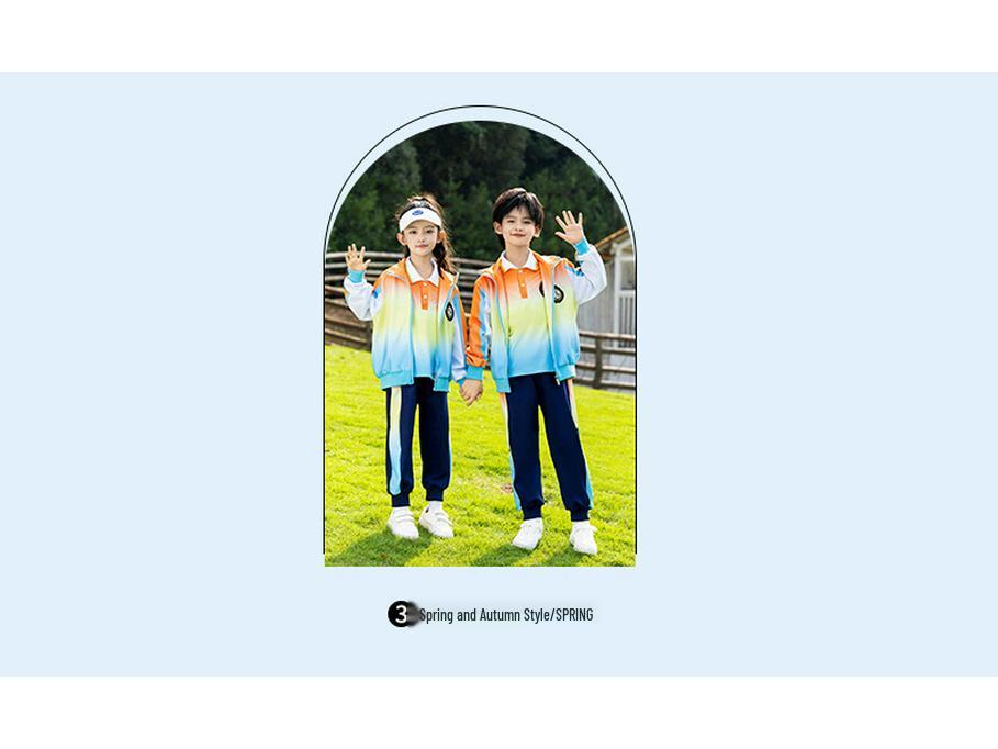 Детский комплект школьной и спортивной формы в стиле колледжа из трех предметов