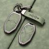 For BYD Formula Leopard 5 8 3 Ti3 Car Key Case Zinc Alloy Leather Key Shell Fob Cover Protection Keychain Holder Car Accessories