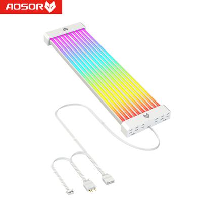 COOLMOON AOSOR AL200 Светодиодная лента 5V ARGB Aura Sync Гибкая световая лента Расширяемая Изгибаемая Многофункциональная DIY для материнской платы 24PIN