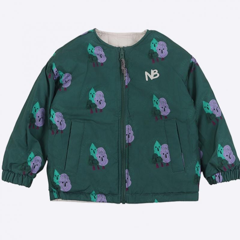 New Balance Детская двухсторонняя стеганая куртка Weekend House бежевого цвета