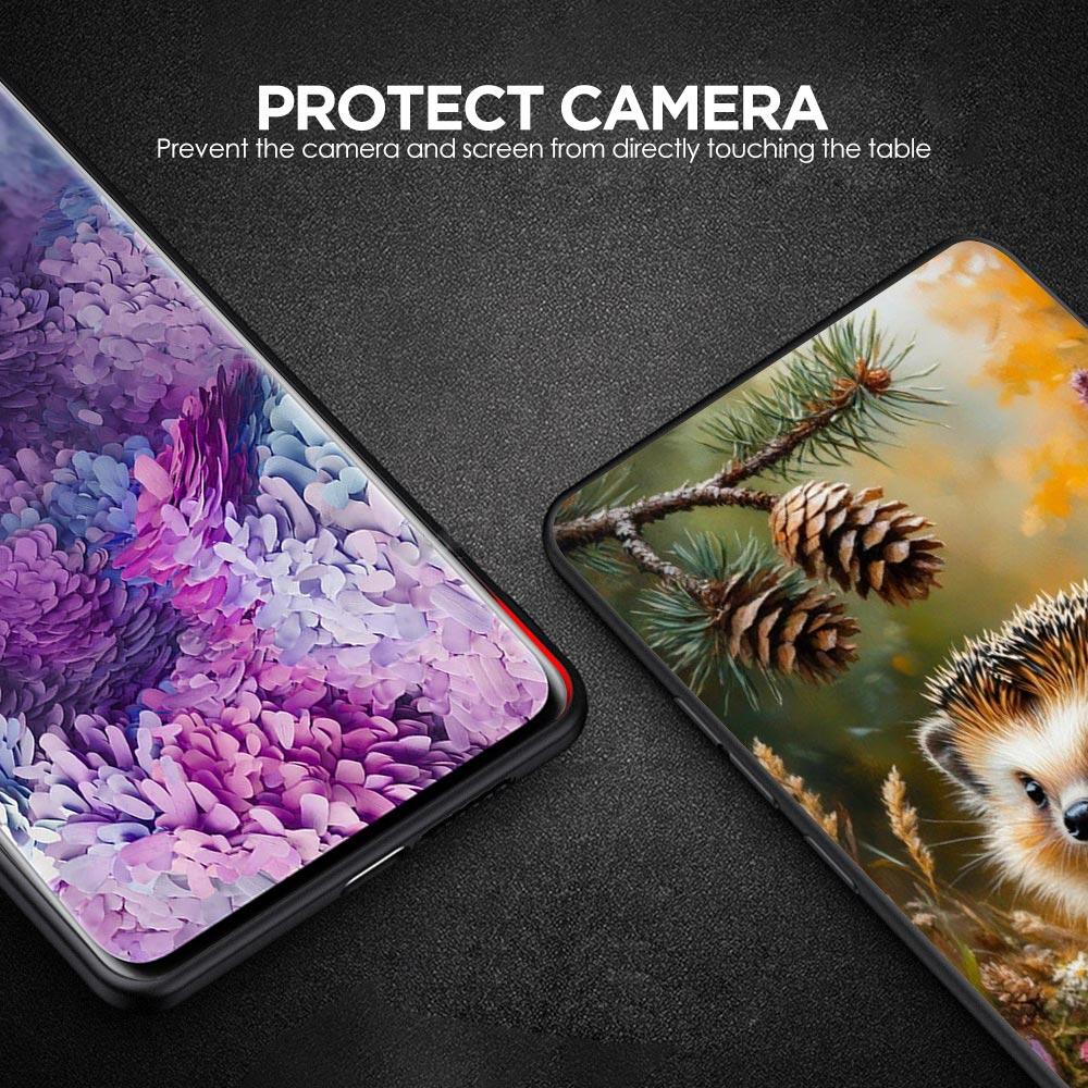 Чехол для телефона с дизайном ежика для Samsung Galaxy A17 A07 A55 A35 A25 A15 A05 A33 5G A31 A23 A21s A13 A11 A41 A73 A53 A51 A71