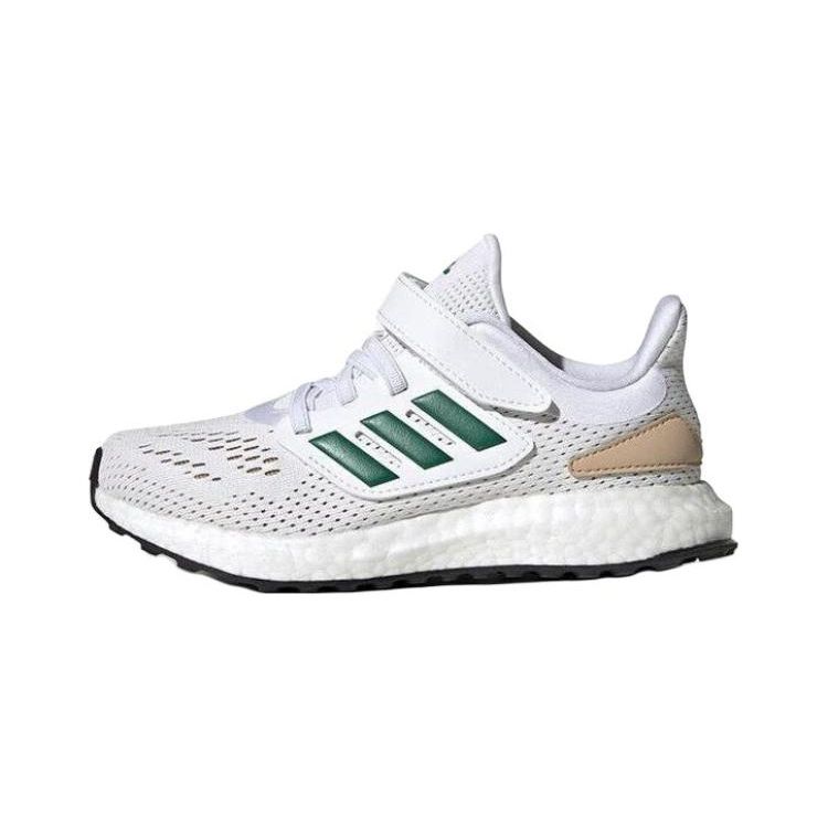 Adidas Pureboost 22 Comfortable Casual Durable Low-Top Kids Running Shoes Kids Running Shoes White Green IF5554