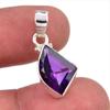 Натуральный африканский аметист драгоценный камень 925 пробы стерлинговое серебро кулон 1,25" E8B35