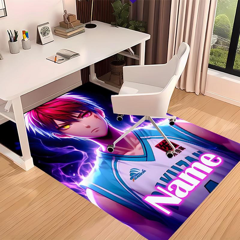 Custom personalization Kuroko's Basketball Print Area Rug - Soft, Washable Non-Slip Indoor Mat,Living Room,Home&Office Decorative Rug