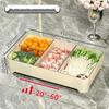 Stackable Compartmented Kitchen Tray with Draining for Hot Pot Side Dish