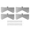 4PCS Gutter Downspout Extension Hinge Stainless Steel Flip Up Hinge for Rectangle Square Downspout